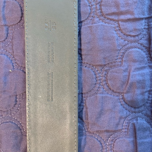 Burberry Patent Leather Quilted cream colour Belt - Picture 2 of 3